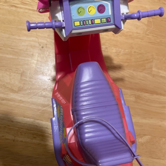 vintage 1989 barbie around town scooter pink and purple flowers mattel - Picture 4 of 8